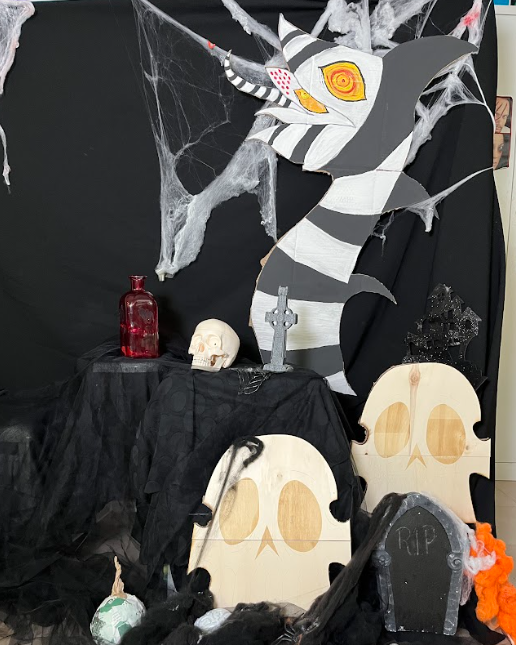 Un photocall terrorífico: decoración de Halloween